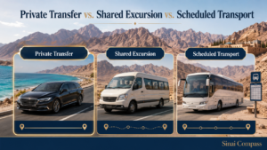 Private Transfer vs. Shared Excursion vs. Scheduled Transport