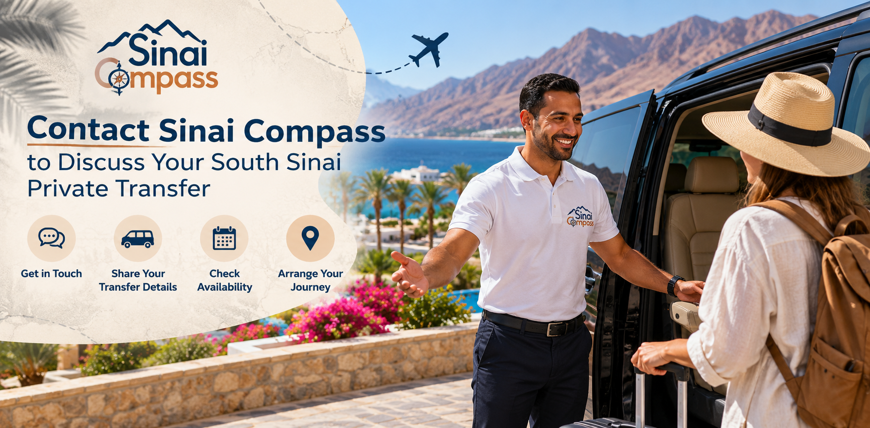 Contact Sinai Compass to Discuss Your South Sinai Private Transfer