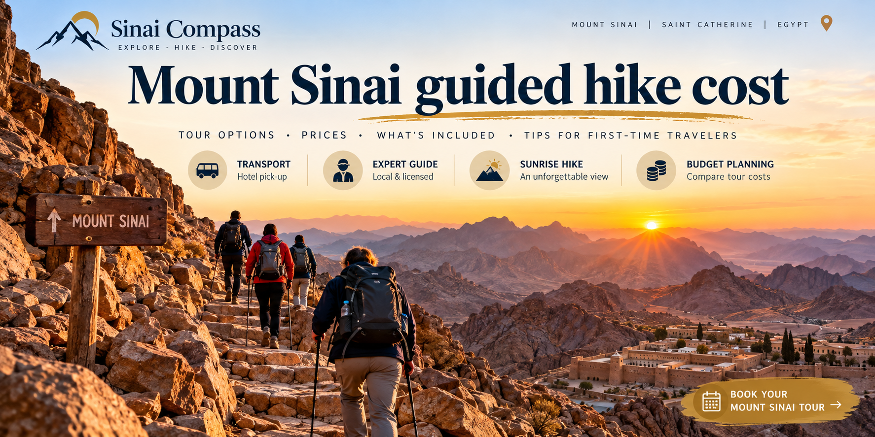 Mount Sinai guided hike cost