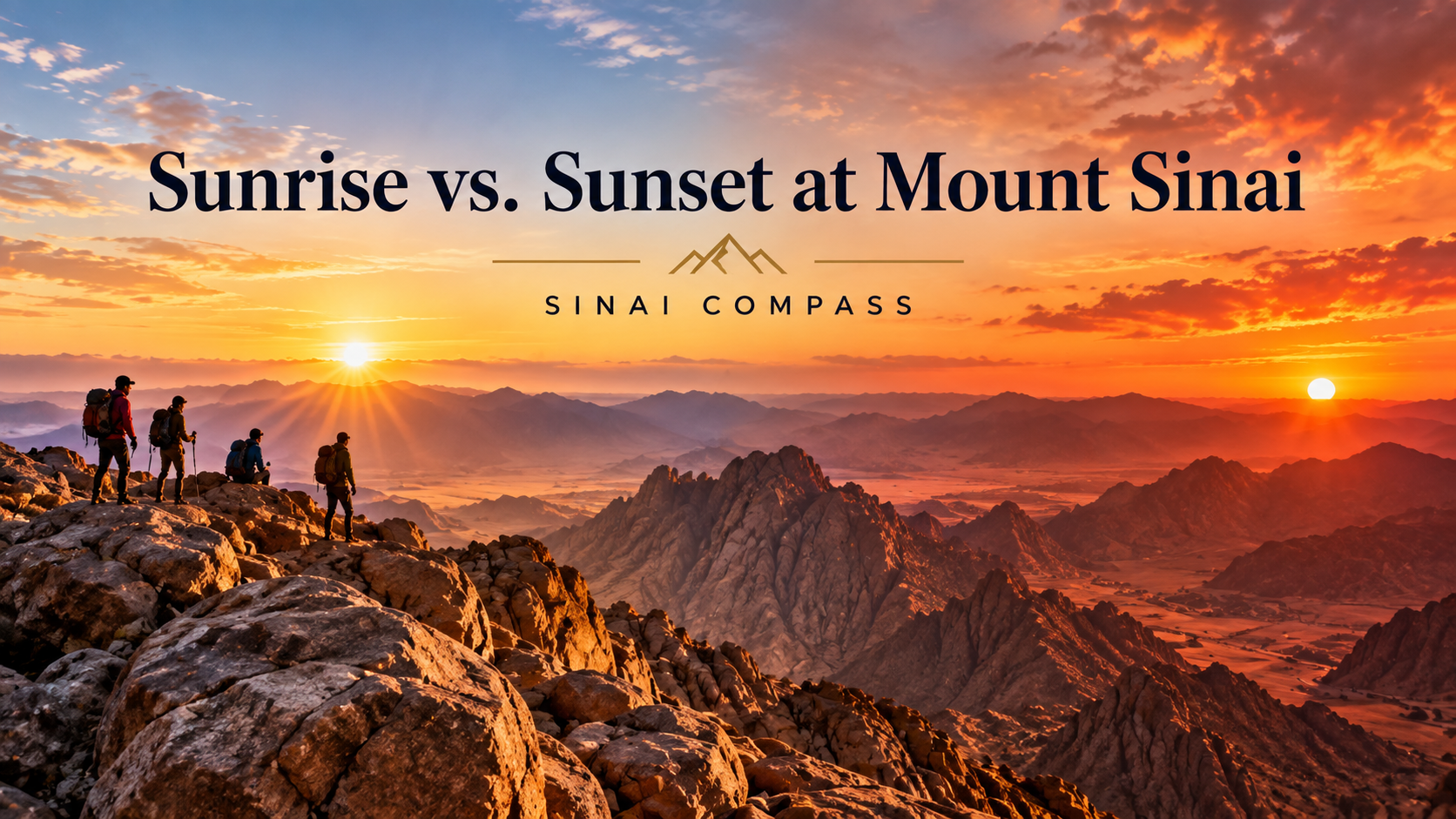 Sunrise vs. Sunset at Mount Sinai